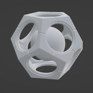 overwatch sigma arma Martino opposto dahl fan arte casa giardino articoli per ornamenti pentagono orb 3d print model - Mito3D