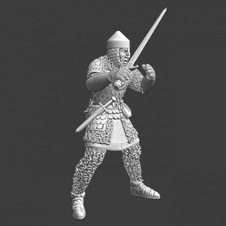 medieval heavy armoured latvian warrior northern crusades miniatures Tabletop Characters & Creatures Historical Universe fighter figure knight model soldier wargaming miniature tabletop toysoldier slavic crusader novgorod latvia 3d print model - Mito3D