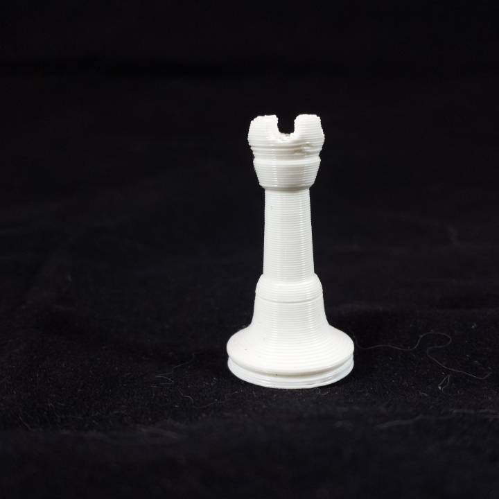 pezzo degli scacchi castello giochi tavolo rook chesspiece 3D print model - Mito3D