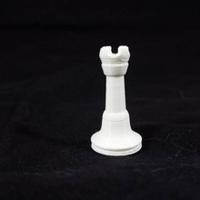 chess piece castle board games rook chesspiece 3d print model - Mito3D