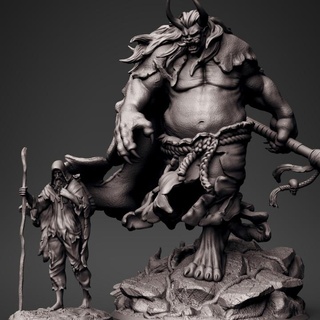 oni pack clynche art table table personnages créatures fantaisie univers table table personnages créatures table dnd oni vagabond 3d print model - Mito3D