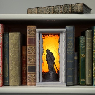 hell's gate booknooks crosslances Home & Garden Office Bookends Bookmarks boat book bookend hell kickstarter undead fire dante supportless library inferno iliad infernal caronte booknoks karont acheronte divina commedia 3d print model - Mito3D