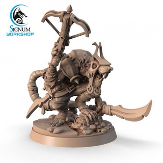 sersem Liman hırsız işaret atölye masaüstü karakterler yaratıklar fantezi Evren Zindanlar minyatürler kılıç savaşçı tatar yayı Skaven kabile ttrpg Ratfolk önceden desteklenen 3d print model - Mito3D