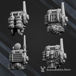 imperial Guardia mochila bits x4 dakkadakkastore mesa caracteres criaturas Sci Fi universo 40k accesorios martillo guerra infantería juego 28mm lanzallamas Dakkadakka radioman 3d print model - Mito3D