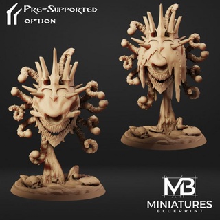 skull death beholder miniatures blueprint Tabletop Characters & Creatures Fantasy Universe boss eye fantasy king monster rpg undead warhammer miniature collectibles tabletop patreon d&d dnd ag pathfinder tyrant 3d print model - Mito3D