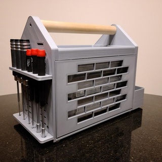 micro rc parts box derrick b williams RC Cars Home & Garden Homeware Storage and boxes mini toolbox scx24 3d print model - Mito3D