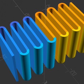 vague soutiens flamber construire 3D imprimante 3d 3d print model - Mito3D