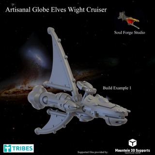 artisanal globe elves wight cruiser soul forge studio Tabletop Characters & Creatures Sci-Fi Universe Vehicles Machines artisanalelves 3d print model - Mito3D