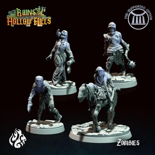 zombies - ruins hollow hills crippled god foundry  Tabletop Tabletop Characters & Creatures Fantasy Universe Tabletop Tabletop Characters & Creatures fantasy god rpg undead wargames monsters zombies rider ruins dnd pathfinder tabletopgames foundry commoner crippled cgf hollowhills  3d print model - Mito3D