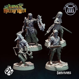 survivors - ruins hollow hills crippled god foundry  Tabletop Tabletop Characters & Creatures Fantasy Universe Tabletop Tabletop Characters & Creatures archer fantasy fighter god kickstarter knight rpg wargames warrior heroes ranger ruins dnd cleric pathfinder plaguedoctor tabletopgames foundry survivors crippled cgf hollowhills  3d print model - Mito3D