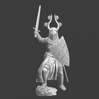 medieval danish king valdemar northern crusades miniatures Tabletop Characters & Creatures Historical Universe printable figurine great knight model soldier wargaming warrior miniature toysoldier 28mm crusader vassal 3d print model - Mito3D