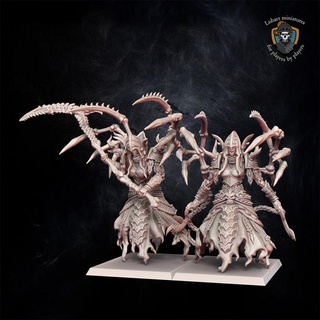tomb reapers lubart miniatures Tabletop Characters & Creatures Fantasy Universe fantasy warhammer sla age wargame 9th ud warhammerfantasy whfb tombkings theninthage ninthage ninth t9a lubartminiatures undyingdynasties mason smenagerie 3d print model - Mito3D