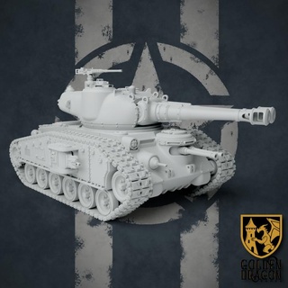 m68 timberwolf heavy tank golden dragon games Tabletop Characters & Creatures Historical Universe Vehicles Machines 40k action bolt guard ww2 imperial 47 astra dieselpunk militarum konflikt pershing macharius 3d print model - Mito3D