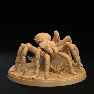 tarantulas pack - supported dragon trappers lodge Tabletop Characters & Creatures Fantasy Universe beast boss creature fantasy monster wild spaghetti west d&d dnd tarantula western spiders gunslinger arachnid arachnophobia 3d print model - Mito3D