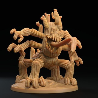 cactus crawler - supported dragon trappers lodge Tabletop Characters & Creatures Fantasy Universe beast boss creature desert fantasy monster plant wild spaghetti west d&d dnd cacti western mimic 3d print model - Mito3D