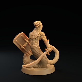rattlers pack - supported dragon trappers lodge Tabletop Characters & Creatures Fantasy Universe archer fantasy fighter hero warrior character mage snake rattle paladin rogue dnd serpent cleric spellcaster rattler rattlesnake 3d print model - Mito3D