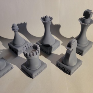 xadrez conjunto Nicholas diaz borda jogos conjuntos tampo mesa peças 3d print model - Mito3D