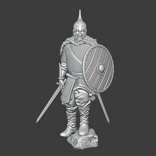 medieval baltic warlord northern crusades miniatures  Tabletop Tabletop Characters & Creatures Historical Universe Tabletop Tabletop Characters & Creatures city fantasy guard knight medieval tribal wargaming warrior russian champion scene infantry combat warlord baltic crusades militia  3d print model - Mito3D
