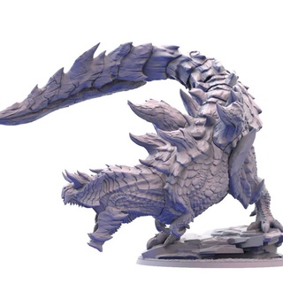 glavenus rpg scale fan-art axolote gaming Fan Art Tabletop Characters & Creatures Fantasy Universe monster hunter boardgame monsterhunter steamforged 3d print model - Mito3D