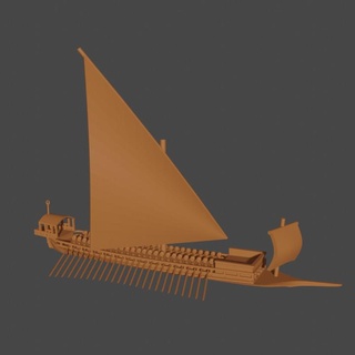ot ottoman galley lepanto ren-lep-1 henry turner ship empire oarsmen 1 700 1-700 oars 3d print model - Mito3D