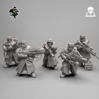 spacenaz specials team reptilian overlords  Tabletop Tabletop Characters & Creatures Sci-Fi Universe Tabletop Tabletop Characters & Creatures 40k guard warhammer sniper russian imperial scifi plasma special veteran grenadelauncher warhammer40k imperialguard flamer astramilitarum valhallan melta specialweapons  3d print model - Mito3D