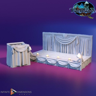 stage infinite dimensions games Tabletop 3D Printable Terrain Fantasy curtain fantasy medieval terrain entertainment room change acting 3d print model - Mito3D