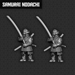 Samurai Nodachi Einheiten smol Miniaturen Tischplatte Zeichen Kreaturen historisch Universum Schwert Wargaming Krieg 3d print model - Mito3D