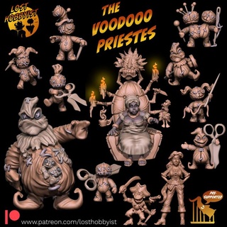 voodoo priestes dolls lost hobbyist  Fan Art Tabletop Tabletop Characters & Creatures doll warhammer nurgle bloodbowl voodoo greatuncleanone nurglings monkeyisland voodoodoll halflingteam  3d print model - Mito3D