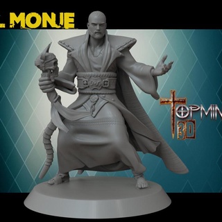 el monaco parà juegos rol ignacio berbel garcia tavolo personaggi creature fantasia universo troll d ogro Elfo guerrero orchi nano gigante 3d print model - Mito3D