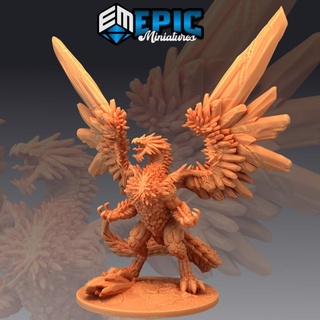 crystal dragon classic mountain encounter rare chromatic drake epic-miniatures classic dragon fantasy medieval monster rpg warhammer sla crystal enemy tabletop dungeon mountain encounter dnd drake pathfinder chromatic npc rare pre-supported supported pre  3d print model - Mito3D