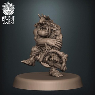 feral maw tribe gnob 1 trapper ardent dwarf studio Tabletop Characters & Creatures Fantasy Universe goblin miniature wargame dnd ageofsigmar aos git supported presup gnoblar runt 3d print model - Mito3D