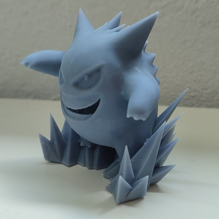 pok lun gengar hd sentinella hm fan arte azione figure anime manga fantasma modello Pokemon violeta 3D print model - Mito3D