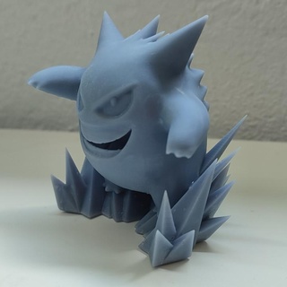 pok seg Gengar hd sentinela hm ventilador arte açao figuras anime manga fantasma modelo Pokémon violeta 3d print model - Mito3D