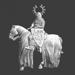 monté Birger jarl médiéval suédois commandant nord croisades miniatures table personnages créatures historique univers figurine casque Chevalier Lion modèle wargaming miniature 28mm croisé huppé 3d print model - Mito3D
