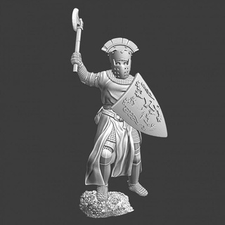 king richard lionheart - england northern crusades miniatures Tabletop Characters & Creatures Historical Universe axe fantasy knight medieval wargaming warrior commander champion tabletop 28mm crusader 3d print model - Mito3D