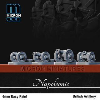 british artillery micron miniatures Tabletop Characters & Creatures Historical Universe Vehicles Machines 6mm napoleonic 3d print model - Mito3D
