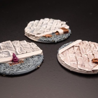 set street bases dominique windfuhr Tabletop accessories fantasy miniatures warhammer miniature base warhammer40k basing 3d print model - Mito3D
