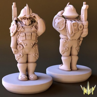 Platz entzeichnen Werbegeschenk verdreifachen Turm Werkstatt Tischplatte Zeichen Kreaturen Sci Fi Universum 40k Armee Epos Rahmen Soldat Krieg Hammer Gewehr scifi Marine 15mm Proxy 3d print model - Mito3D