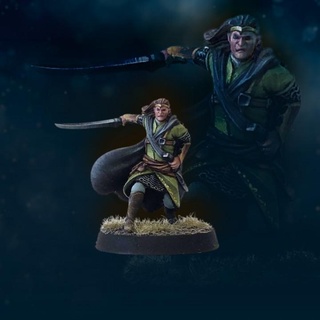 lord wandering elf davale games Tabletop Characters & Creatures Fantasy Universe fantasy wargames miniature 3dprinting 28mm dnd frostgrave tabletopgames humans davalegames 3d print model - Mito3D