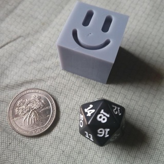 mr good cube nicholas diaz Home & Garden Homeware Ornaments smile buddy happy paperweight 1-inch 3d print model - Mito3D