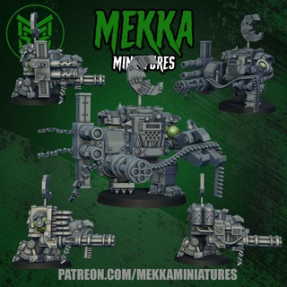 mega armoured orc 3 mekka miniatures Tabletop Characters & Creatures Sci-Fi Universe Vehicles Machines 40k ork warhammer orcs warhammer40k mordheim orks nob gorkamorka nobz 40korks 3d print model - Mito3D