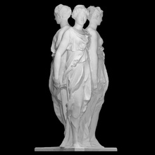 graças royal elenco coleção copenhaga scan escultura mulher frança nude gesso nua graça copiar henryv 3d print model - Mito3D