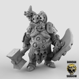 plague champion 1 pre supported duncan shadow Tabletop Characters & Creatures Fantasy Universe demon king warhammer chaos kingsofwar ttrpg blight 3d print model - Mito3D