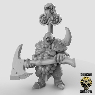 plague champion 2 pre supported duncan shadow Tabletop Characters & Creatures Fantasy Universe demon king warhammer chaos kingsofwar ageofsigmar ttrpg blight 3d print model - Mito3D