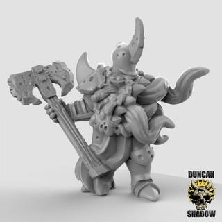 plague champion 3 pre supported duncan shadow Tabletop Characters & Creatures Fantasy Universe demon king warhammer kingsofwar ttrpg blight 3d print model - Mito3D