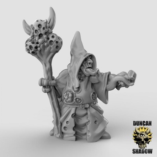 plague sorcerer pre supported duncan shadow Tabletop Characters & Creatures Fantasy Universe warhammer chaos ttrpg 3d print model - Mito3D