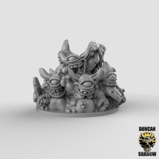 plague demon swarm pre supported duncan shadow Tabletop Characters & Creatures Fantasy Universe warhammer dungeonsanddragons dnd kingsofwar ageofsigmar nurgalings 3d print model - Mito3D