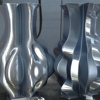 distorcido vaso justin lin casa jardim utensílios domésticos vasos potes plantadores barulho openscad personalizador Bezier curva perlin 3d print model - Mito3D