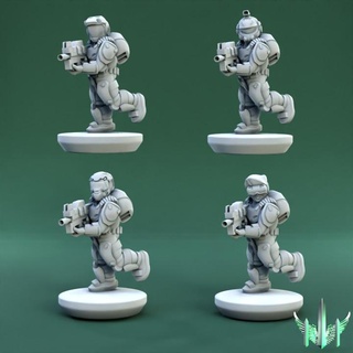 space justificer pose 03 triple spire workshop Tabletop Characters & Creatures Sci-Fi Universe 40k army epic scale soldier war hammer rifle scifi marine 15mm proxy 3d print model - Mito3D