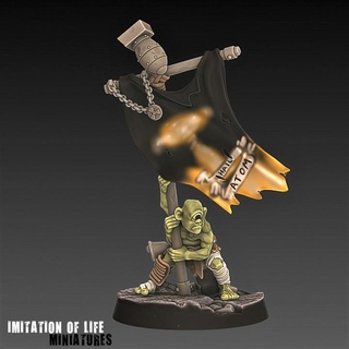 post apocalyptic mutant slave child bannerbearer imitation life miniatures Tabletop Characters & Creatures Fantasy Universe planet rpg banner miniature necromunda cult nuclear post-apocalyptic post-apocalypse cultist stargrave prisoner mutie inq28 this-is-not-a-test 3d print model - Mito3D